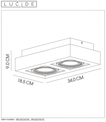 Потолочный светильник Lucide Zefix 09120/24/31  фото, kupilegko.ru