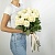 Букет из высоких белых роз Эквадор 15 шт. (70 см)  фото, kupilegko.ru
