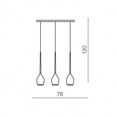 Подвесной светильник Azzardo Izza 3 AZ2320  фото, kupilegko.ru