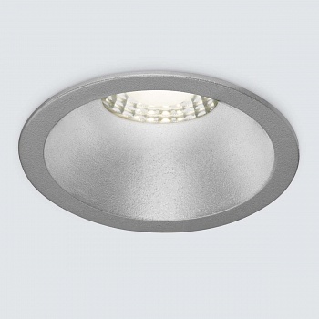 Встраиваемый светодиодный светильник Elektrostandard 15266/LED серебряный 4690389175541 (встраиваемые)  фото, kupilegko.ru