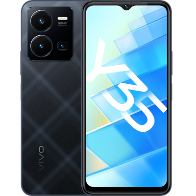 Смартфон, мобильный телефон Vivo Y35 64GB Черный агат RU  фото, kupilegko.ru