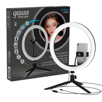 Кольцевой светодиодный светильник Gauss Ring Light RL003  фото, kupilegko.ru