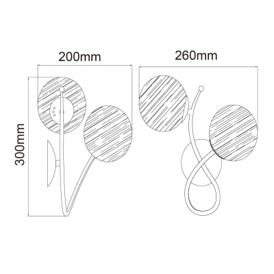 Бра, светильник настенный накладной MW-Light 306023502  фото, kupilegko.ru