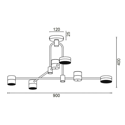 Подвесной светильник Vele Luce Orchestra VL7204L04  фото, kupilegko.ru