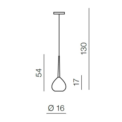 Подвесной светильник Azzardo Aga 1 AZ1061  фото, kupilegko.ru