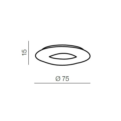 Потолочный светильник Azzardo Donut Top 75 AZ2063  фото, kupilegko.ru