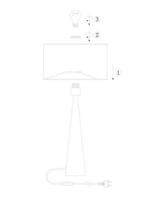 Настольная лампа Lucide Conos 30594/81/72  фото, kupilegko.ru