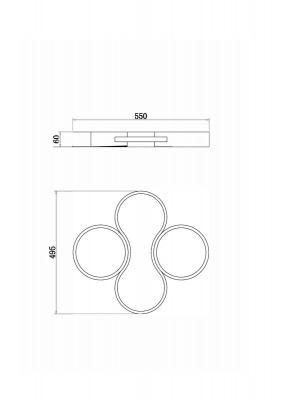 Потолочный светодиодный светильник Freya Cosmic FR10015CL-L63B  фото, kupilegko.ru