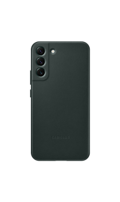 Чехол-крышка Samsung EF-VS906LGEGRU для Galaxy S22+, кожа, зеленый  фото, kupilegko.ru