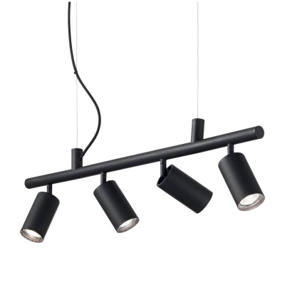Подвесная люстра Ideal Lux Dynamite SP4 Nero 231341  фото, kupilegko.ru