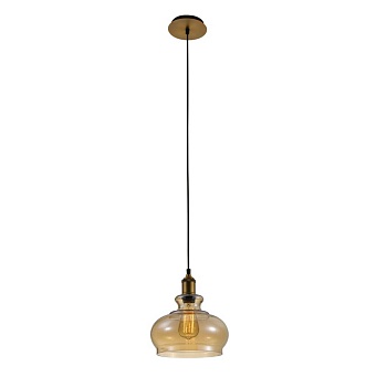 Подвесной светильник Crystal Lux Sonnette SP1 Amber  фото, kupilegko.ru