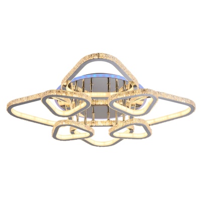 Потолочная светодиодная люстра Profit Light 8042/4+4 CHR  фото, kupilegko.ru