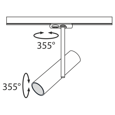 Трековые светильники Maytoni Track TR005-1-GU10-B  фото, kupilegko.ru