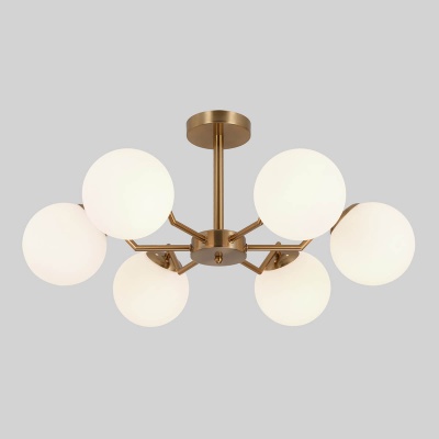 Подвесная люстра Eurosvet Frost 70154/6 латунь  фото, kupilegko.ru