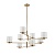 Подвесная люстра Indigo Bilancia 13023/8R Brass V000358  фото, kupilegko.ru