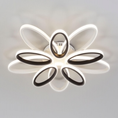 Потолочный светильник Eurosvet 90137/10 белый/чёрный  фото, kupilegko.ru