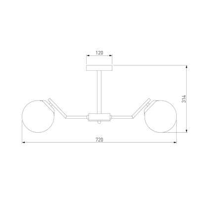 Подвесная люстра Eurosvet Frost 70154/6 латунь  фото, kupilegko.ru