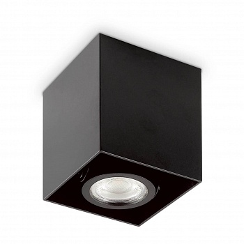 Потолочный светильник Ideal Lux Mood PL1 D09 Square Nero 243948  фото, kupilegko.ru