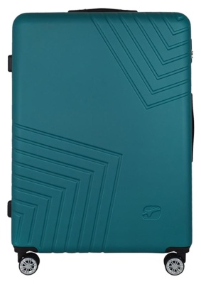 Пластиковый чемодан на колесах с кодовым замком большой, размер L Airport 110333 AU  фото, kupilegko.ru