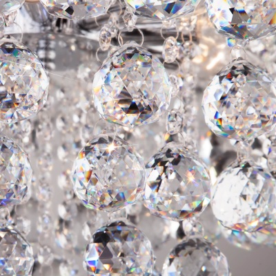 Потолочная люстра Eurosvet 3299/9 хром/прозрачный хрусталь Strotskis  фото, kupilegko.ru