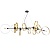 Подвесная люстра Crystal Lux Armonica SP8 Black/Brass V2  фото, kupilegko.ru