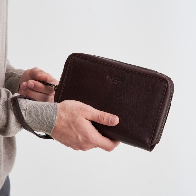 Кожаная барсетка мужская Dr.Koffer B402386-245-09 28581 DK  фото, kupilegko.ru