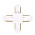 Коннектор Х-образный Ambrella light Track System GL7082  фото, kupilegko.ru