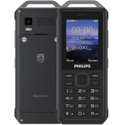 Мобильный телефон кнопочный Philips Xenium E2317 Темно-серый  фото, kupilegko.ru
