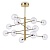 Подвесная люстра Ideal Lux Equinoxe SP12 Ottone Antico 200125  фото, kupilegko.ru