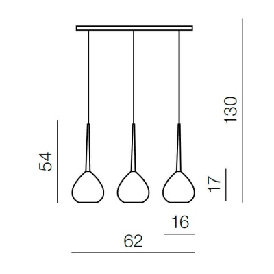 Подвесной светильник Azzardo Aga 3 AZ1064  фото, kupilegko.ru