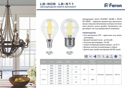 Светодиодная лампа Feron 38016  фото, kupilegko.ru