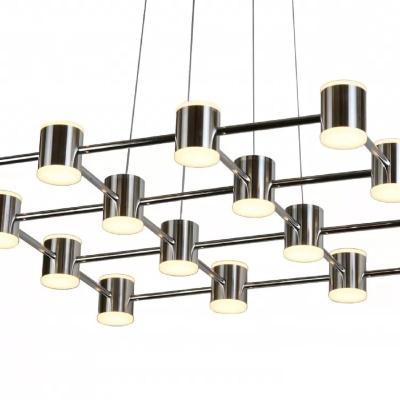 Подвесная светодиодная люстра iLedex FS-028-D16 CR  фото, kupilegko.ru