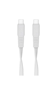 Кабель RIVACASE WT12 PS6005 Type-C, белый  фото, kupilegko.ru