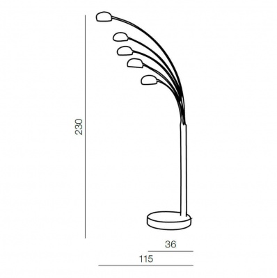 Торшер Azzardo Palp AZ0020  фото, kupilegko.ru