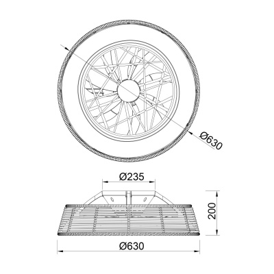 Потолочная светодиодная люстра-вентилятор Mantra INDONESIA 7810  фото, kupilegko.ru