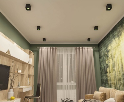 Потолочный светильник Denkirs DK3020BGR DK3080-BK+GR  фото, kupilegko.ru