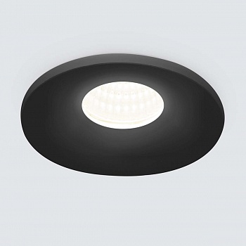 Встраиваемый светодиодный светильник Elektrostandard 15270/LED черный 4690389175725 (встраиваемые)  фото, kupilegko.ru