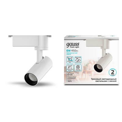 Трековый светодиодный светильник Gauss Track Light Led TR075  фото, kupilegko.ru