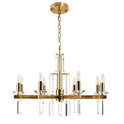 Подвесная люстра Crystal Lux Marron SP8 Brass  фото, kupilegko.ru