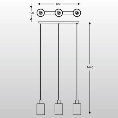 Подвесной светильник Zumaline Pioli P0369-03A-B5GR  фото, kupilegko.ru