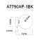 Бра, светильник настенный накладной Arte Lamp A7790AP-1BK  фото, kupilegko.ru