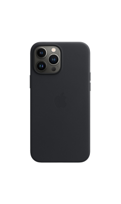 Чехол-крышка Apple MM1R3ZE/A MagSafe для iPhone 13 Pro Max, кожа, тёмная ночь  фото, kupilegko.ru