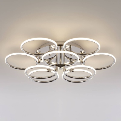 Потолочный светильник Eurosvet 90069/9 хром  фото, kupilegko.ru