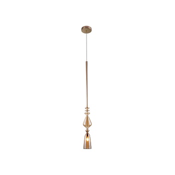 Подвесной светильник Crystal Lux Lux New SP1 B Amber  фото, kupilegko.ru
