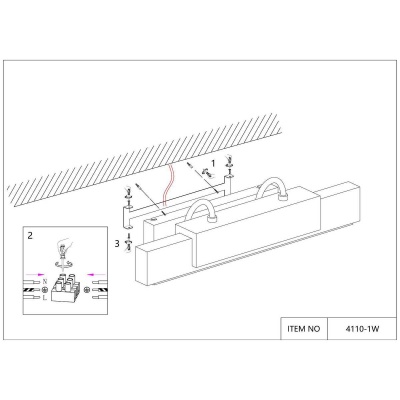 Бра, светодиодный светильник настенный накладной Favourite 4110-1W  фото, kupilegko.ru