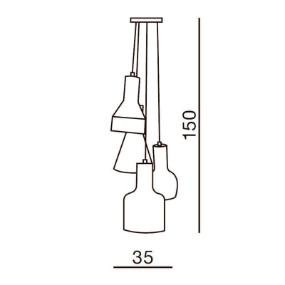 Подвесной светильник Azzardo Karina 4 AZ1030  фото, kupilegko.ru