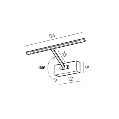 Подсветка для картин Azzardo Monalisa 34 AZ2641  фото, kupilegko.ru