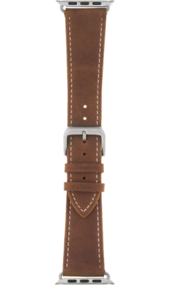 Ремешок  InterStep Classic для Apple Watch 38/40mm, кожа, коричневый  фото, kupilegko.ru