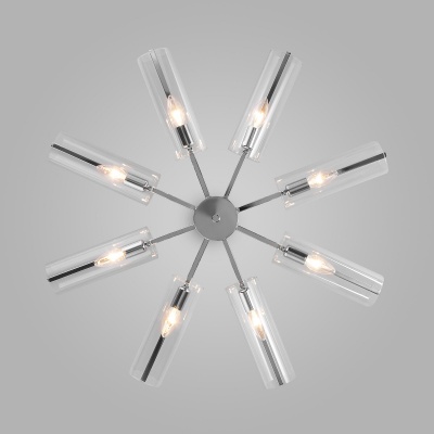 Потолочная люстра Eurosvet Trompeta 70144/8 хром  фото, kupilegko.ru