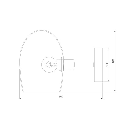 Бра, светильник настенный накладной Eurosvet 70141/1 хром  фото, kupilegko.ru
